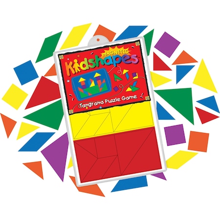 Barker Creek Learning Magnets - Kidshapes Tangrams, 42 Magnetic pieces/Package 2305
